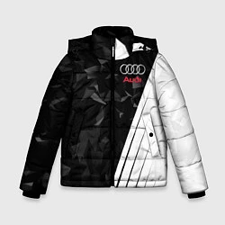 Куртка зимняя для мальчика Audi: Black Poly, цвет: 3D-черный
