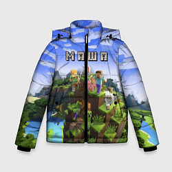 Куртка зимняя для мальчика Minecraft: Маша, цвет: 3D-черный