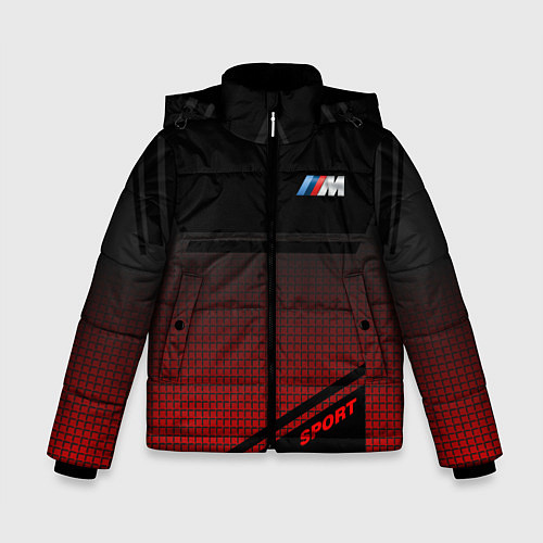 Зимняя куртка для мальчика BMW 2018 M Sport / 3D-Светло-серый – фото 1