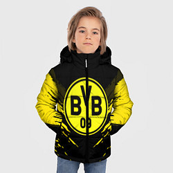 Куртка зимняя для мальчика Borussia FC: Sport Fashion, цвет: 3D-светло-серый — фото 2