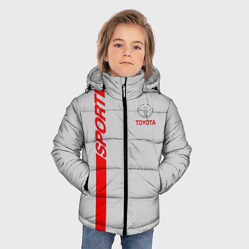 Зимняя куртка для мальчика Toyota: Silver Sport / 3D-Черный – фото 3
