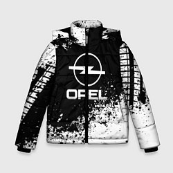Куртка зимняя для мальчика Opel: Black Spray, цвет: 3D-светло-серый