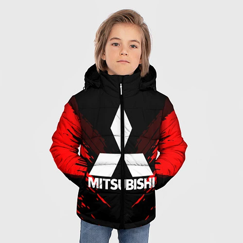 Зимняя куртка для мальчика Mitsubishi: Red Anger / 3D-Черный – фото 3