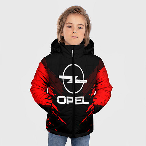 Зимняя куртка для мальчика Opel: Red Anger / 3D-Черный – фото 3