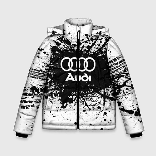 Зимняя куртка для мальчика Audi: Black Spray / 3D-Черный – фото 1