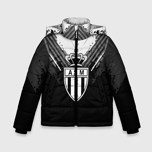 Зимняя куртка для мальчика FC Monaco: Black Style / 3D-Светло-серый – фото 1