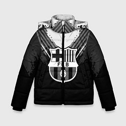 Куртка зимняя для мальчика FC Barcelona: Black Style, цвет: 3D-светло-серый