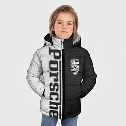 Куртка зимняя для мальчика Porsche W&B, цвет: 3D-черный — фото 2