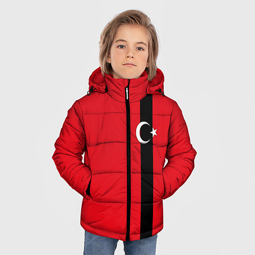 Зимняя куртка для мальчика Турция / 3D-Черный – фото 3