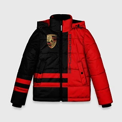 Куртка зимняя для мальчика Porsche: Red Sport, цвет: 3D-черный