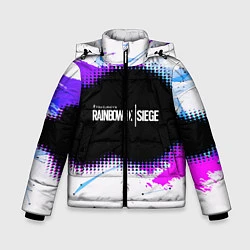 Куртка зимняя для мальчика Rainbow Six Siege: Color Style, цвет: 3D-светло-серый