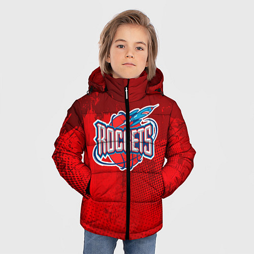 Зимняя куртка для мальчика Rockets NBA / 3D-Черный – фото 3