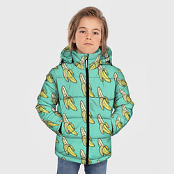 Куртка зимняя для мальчика Любитель бананов, цвет: 3D-черный — фото 2