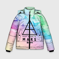 Куртка зимняя для мальчика 30 Seconds to Mars, цвет: 3D-светло-серый