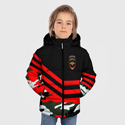 Куртка зимняя для мальчика Полиция: Камуфляж, цвет: 3D-светло-серый — фото 2