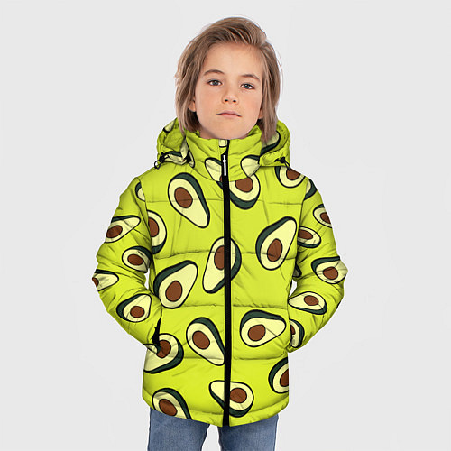 Зимняя куртка для мальчика Стиль авокадо / 3D-Черный – фото 3