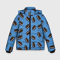 Куртка зимняя для мальчика Oreo, цвет: 3D-черный