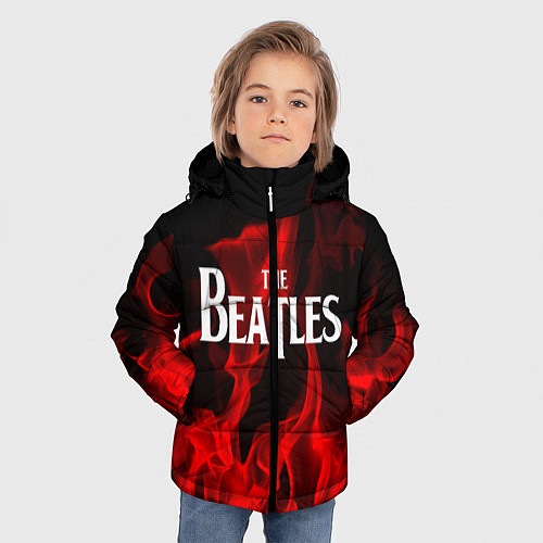 Зимняя куртка для мальчика The Beatles: Red Flame / 3D-Черный – фото 3