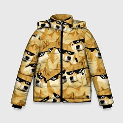 Куртка зимняя для мальчика Doge: Deal with it, цвет: 3D-черный