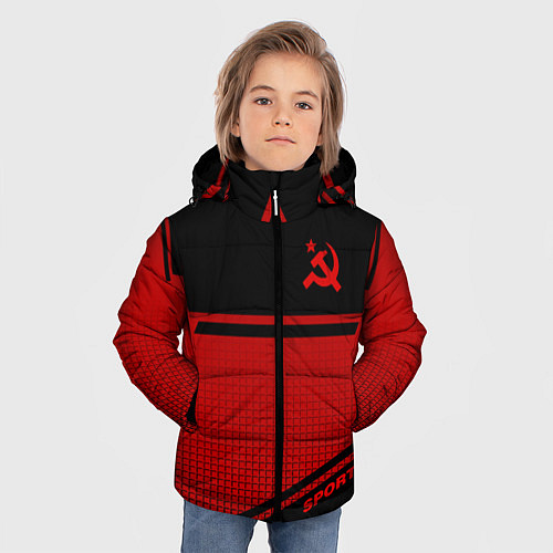 Зимняя куртка для мальчика USSR: Black Sport / 3D-Черный – фото 3