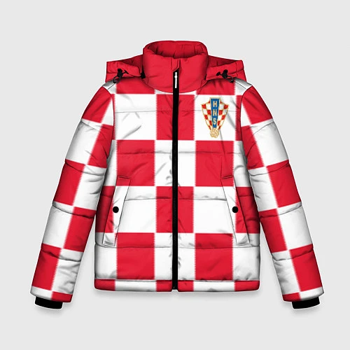 Зимняя куртка для мальчика Сборная Хорватии: Домашняя ЧМ-2018 / 3D-Светло-серый – фото 1