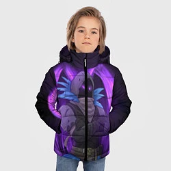 Куртка зимняя для мальчика Violet Raven, цвет: 3D-черный — фото 2