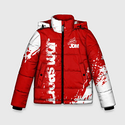 Куртка зимняя для мальчика Eat Sleep JDM: Red Style, цвет: 3D-красный