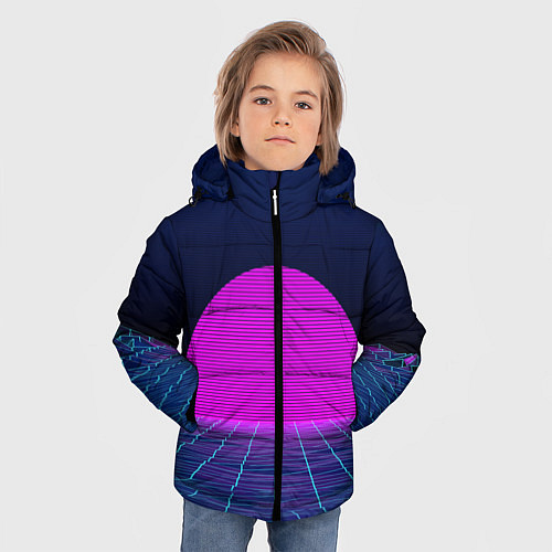 Зимняя куртка для мальчика Digital Sunrise / 3D-Черный – фото 3