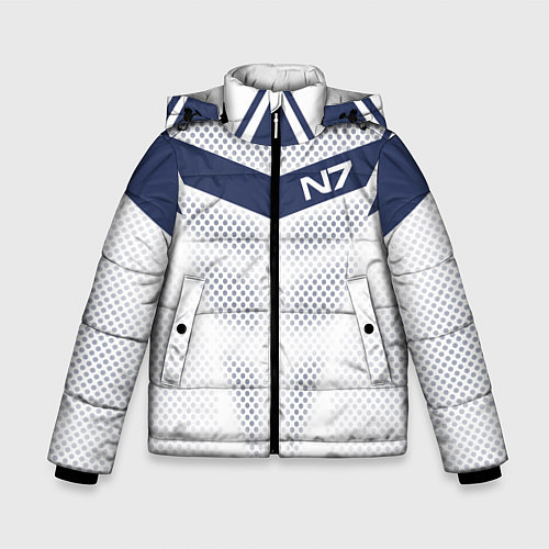 Зимняя куртка для мальчика N7: White Armor / 3D-Светло-серый – фото 1