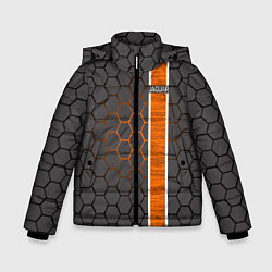 Куртка зимняя для мальчика Jaguar броня, цвет: 3D-светло-серый