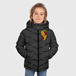 Куртка зимняя для мальчика Porsche: Grey Sport, цвет: 3D-черный — фото 2