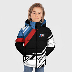 Куртка зимняя для мальчика BMW GEOMETRY SPORT БМВ M PERFORMANCE, цвет: 3D-черный — фото 2