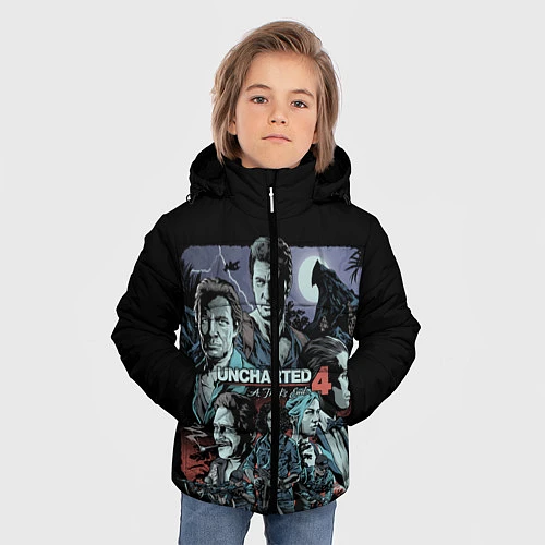 Зимняя куртка для мальчика Uncharted 4 / 3D-Черный – фото 3