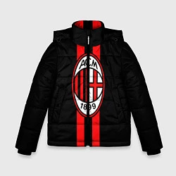 Куртка зимняя для мальчика AC Milan 1899, цвет: 3D-черный