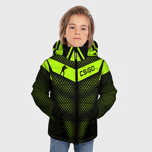 Зимняя куртка для мальчика CS:GO Carbon Form / 3D-Черный – фото 3