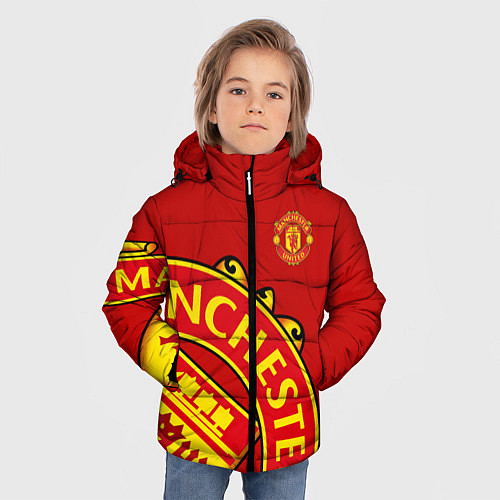Зимняя куртка для мальчика FC Man United: Red Exclusive / 3D-Черный – фото 3