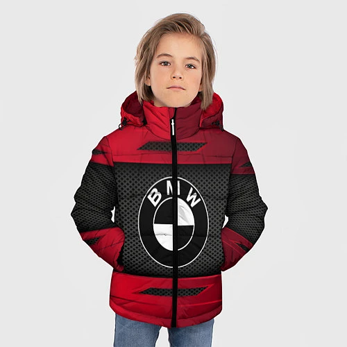 Зимняя куртка для мальчика BMW SPORT / 3D-Черный – фото 3
