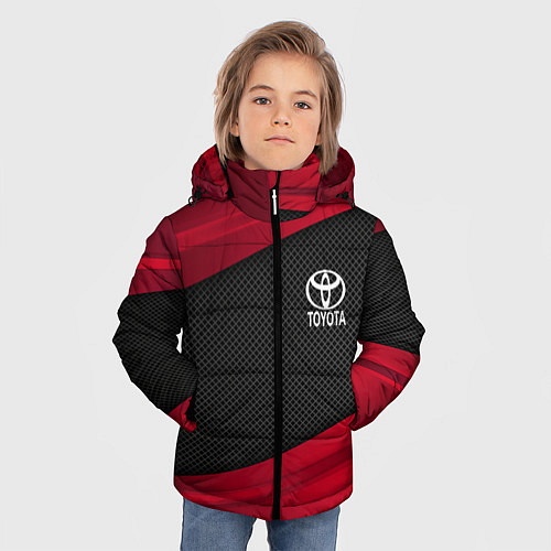 Зимняя куртка для мальчика Toyota: Red Sport / 3D-Черный – фото 3