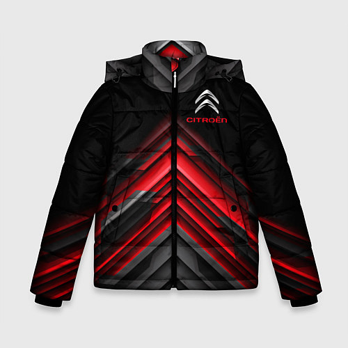 Зимняя куртка для мальчика Citroen: Red sport / 3D-Светло-серый – фото 1