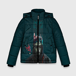 Куртка зимняя для мальчика Mr. Robot, цвет: 3D-черный