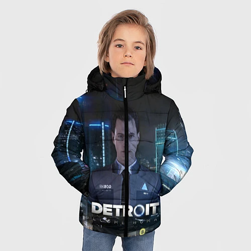 Зимняя куртка для мальчика Detroit: Connor / 3D-Черный – фото 3