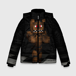 Куртка зимняя для мальчика Minecraft: Freddy FNAF, цвет: 3D-светло-серый