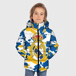Куртка зимняя для мальчика Real Madrid: Camo, цвет: 3D-светло-серый — фото 2