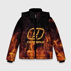Куртка зимняя для мальчика OOMPH!, цвет: 3D-черный