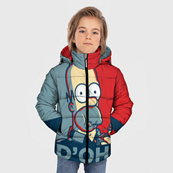 Куртка зимняя для мальчика Homer Simpson DOH!, цвет: 3D-черный — фото 2