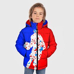 Куртка зимняя для мальчика Уличный баскетболист, цвет: 3D-черный — фото 2