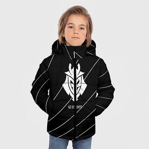 Зимняя куртка для мальчика Cs:go - G2 ESPORTS 2022 / 3D-Черный – фото 3