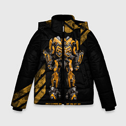 Куртка зимняя для мальчика Bumblebee Auto, цвет: 3D-черный