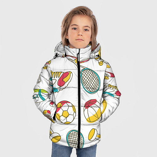 Зимняя куртка для мальчика Sport Life / 3D-Черный – фото 3