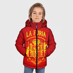 Куртка зимняя для мальчика La Furia, цвет: 3D-черный — фото 2